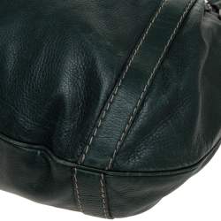 Pre Owned حقيبة هوبو غوتشي كرست بول جلد خضراء