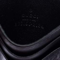 Gucci Black Guccissima Leather Card Holder