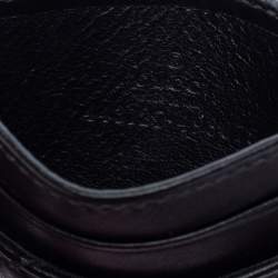 Pre Owned Gucci Black Leather GG Marmont Card Holder