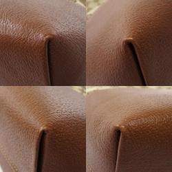 Pre Owned حقيبة غوتشي قماش وجلد جي جي بنية اللون