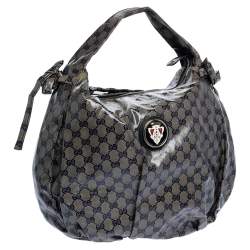مملوكة مسبقًا Gucci Beige GG Crystal Canvas Hysteria Hobo