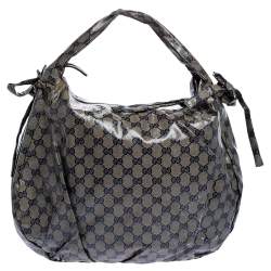 مملوكة مسبقًا Gucci Beige GG Crystal Canvas Hysteria Hobo