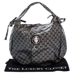 مملوكة مسبقًا Gucci Beige GG Crystal Canvas Hysteria Hobo