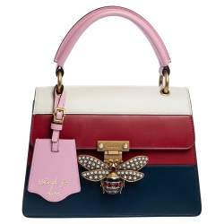 Gucci White Calfskin Small Queen Margaret Top Handle Bag - Shop Gucci