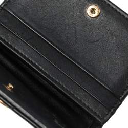 Gucci Black Matelasse Leather GG Marmont Card Case