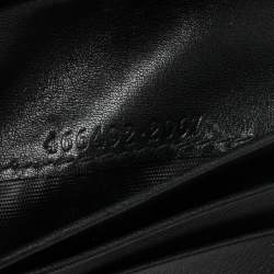 Gucci Black Matelasse Leather GG Marmont Card Case