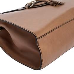 Pre Owned Gucci Beige Leather Large Emily Chain Shoulder Bag