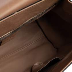 Pre Owned Gucci Beige Leather Large Emily Chain Shoulder Bag