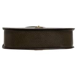 Pre Owned حقيبة غوتشي هورسبيت دكتور فينتدج جلد أخضر زيتوني