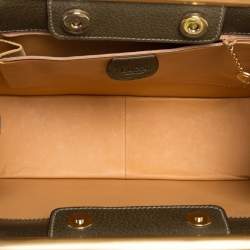 Pre Owned حقيبة غوتشي هورسبيت دكتور فينتدج جلد أخضر زيتوني