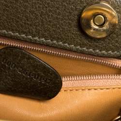 Pre Owned حقيبة غوتشي هورسبيت دكتور فينتدج جلد أخضر زيتوني