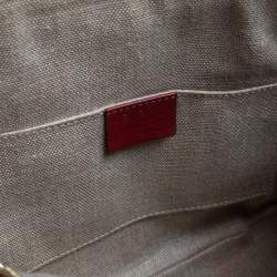 مملوكة مسبقًا Gucci Red Microguccissima Leather Mini Dome Bag