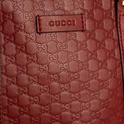 مملوكة مسبقًا Gucci Red Microguccissima Leather Mini Dome Bag