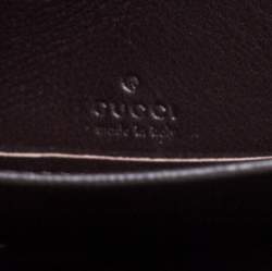 Gucci Beige/Brown GG Canvas and Leather Sukey Zip Around Wallet