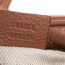 مملوكة مسبقًا Gucci Brown Leather Small Soho Disco Crossbody Bag