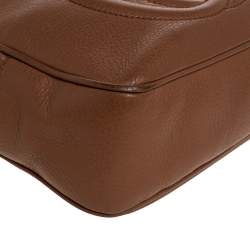 مملوكة مسبقًا Gucci Brown Leather Small Soho Disco Crossbody Bag