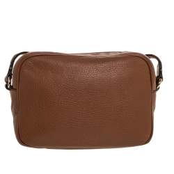 مملوكة مسبقًا Gucci Brown Leather Small Soho Disco Crossbody Bag