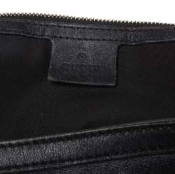 Pre Owned حقيبة غوتشي بابوسكا اندي متوسطة جلد سوداء