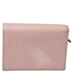 مملوكة مسبقًا محفظة غوتشي "مارمونت" مزينة بشعار الماركة جي جي جلد بيج