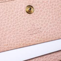 مملوكة مسبقًا محفظة غوتشي "مارمونت" مزينة بشعار الماركة جي جي جلد بيج