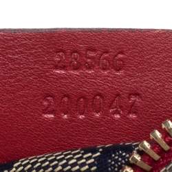 Pre Owned حقيبة خصر غوتشي جلد و كانفاس مقوى بيج و أحمر 