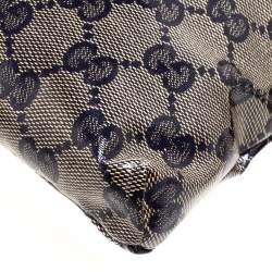 Pre Owned حقيبة خصر غوتشي جلد و كانفاس مقوى بيج و أحمر 