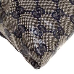 Pre Owned حقيبة خصر غوتشي جلد و كانفاس مقوى بيج و أحمر 