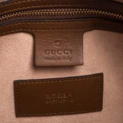 Pre Owned حقيبة بوسطن غوتشي تايغر كانفاس جي جي سوبريم بيج/بني إصدار محدود