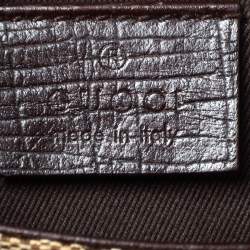 Pre Owned Gucci Beige/Brown GG Canvas Horsebit Chain Clutch