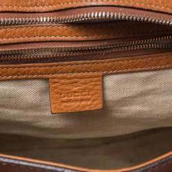 مملوكة مسبقًا Gucci Tan Leather Web Heritage Tote