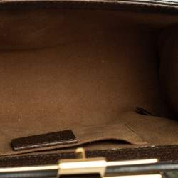 Pre Owned Gucci Multicolor Tian GG Supreme Canvas and  Leather Small Padlock Shoulder Bag