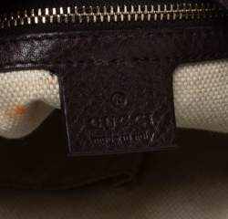 مملوكة مسبقًا Gucci Beige/Brown GG Canvas and Leather Medium Supreme Web Dressage Tote