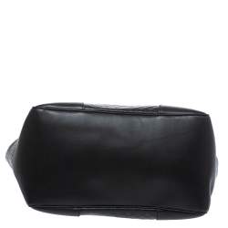 مملوكة مسبقًا Gucci Black Microguccissima Leather Bree Tote