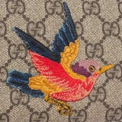 Pre Owned محفظة غوتشي كانفاس GG بيج  سوبريم مقوى بسحاب محيط