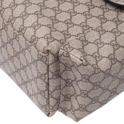 Pre Owned Gucci Beige GG Supreme Canvas Diaper Messenger Bag