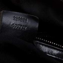 Pre Owned حقيبة غوتشي "جوي بوسطون" متوسطة كانفاس مطبوع جي جي أسود