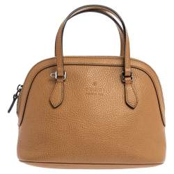 مملوكة مسبقًا Gucci Tan Leather Mini Dome Satchel