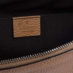 مملوكة مسبقًا Gucci Tan Leather Mini Dome Satchel