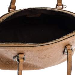 مملوكة مسبقًا Gucci Tan Leather Mini Dome Satchel