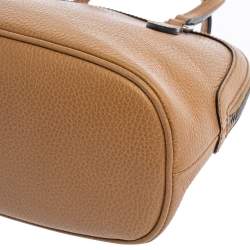 مملوكة مسبقًا Gucci Tan Leather Mini Dome Satchel