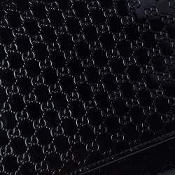 Pre Owned حقيبة كلتش غوتشي "بروادواي" جلد لامع ميكرو غوتشيسيما أسود