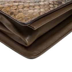 Pre Owned حقيبة كلتش غوتشي "جاكي" سلسلة جلد ثعبان متعدد الألوان