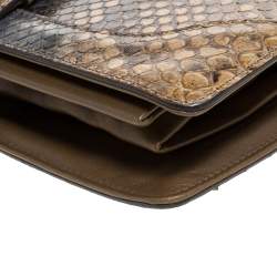 Pre Owned حقيبة كلتش غوتشي "جاكي" سلسلة جلد ثعبان متعدد الألوان