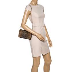 Pre Owned حقيبة كلتش غوتشي "جاكي" سلسلة جلد ثعبان متعدد الألوان