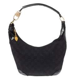 Gucci Vintage Black Leather Small Hobo Gucci | The Luxury Closet