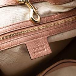 مملوكة مسبقًا Gucci Beige/Peach GG Canvas and Leather Bella Tote