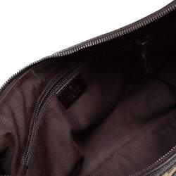 Pre Owned Gucci GG Canvas Medium Web Messenger Bag