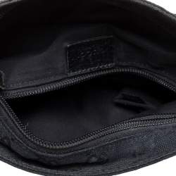 Gucci Black GG Canvas Small Vintage Web Messenger Bag