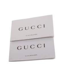 Pre Owned Gucci Dark Brown Diamante Leather Medium Bright Tote 