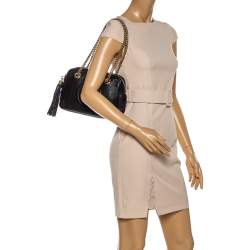 مملوكة مسبقًا Gucci Black Leather Medium Soho Chain Shoulder Bag